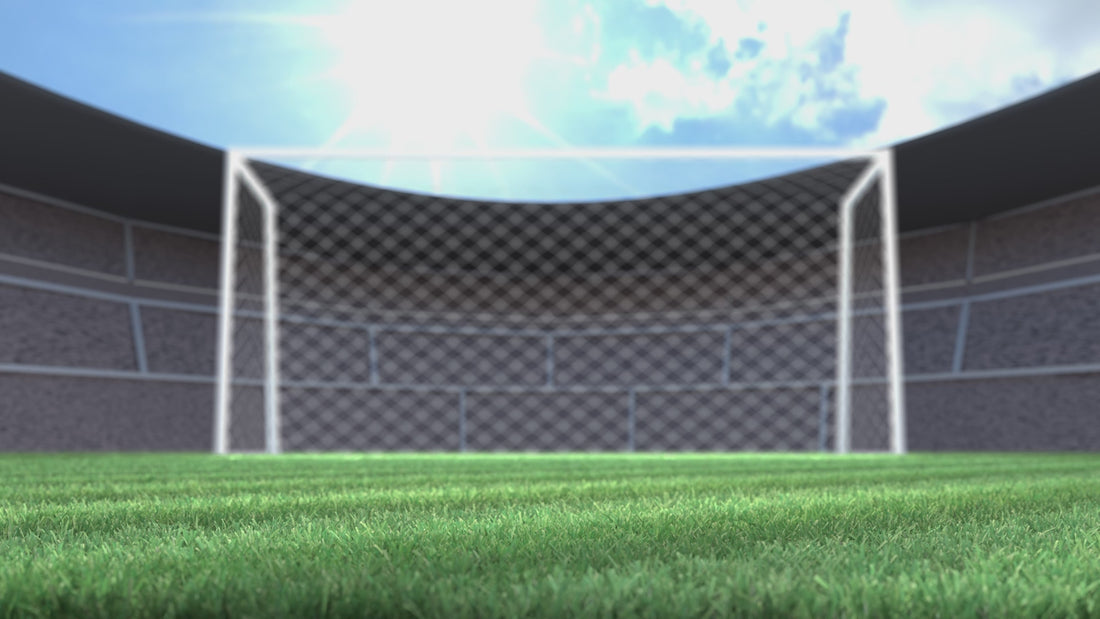 Rlling USA Soccer Ball on pitch